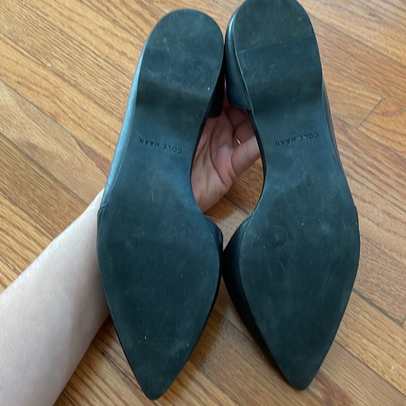 Cole Haan Black Bambra Skimmer D'Orsay Ballet Flats W07606 Sz 9 - Picture 2 of 5